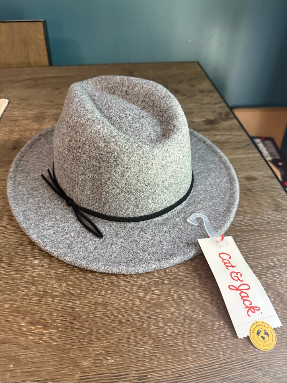 🩶 Brand New With Tags Toddler Fedora Hat